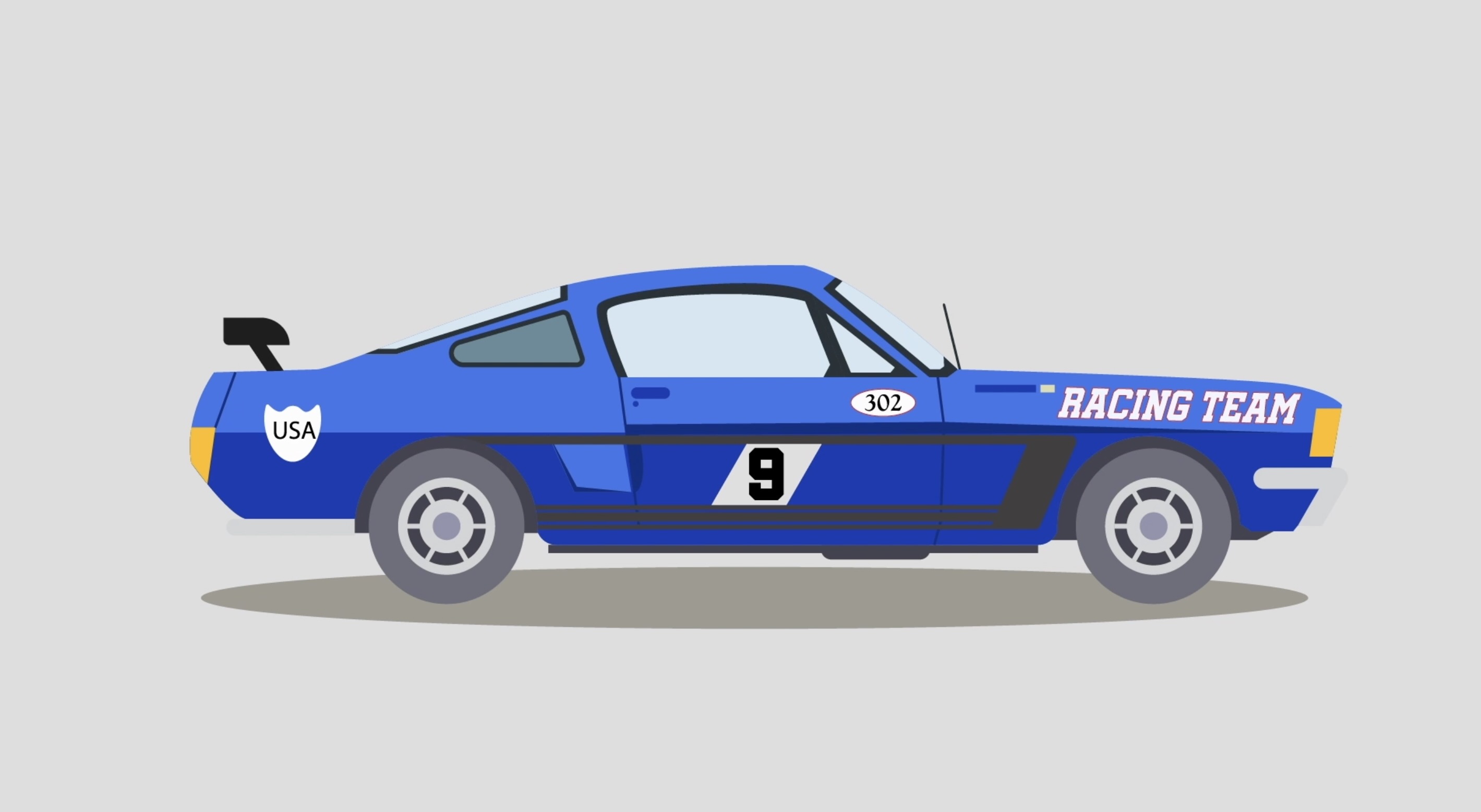 2D animation about car tuning history